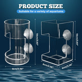No Mess Aquarium Feeder, 2026 New Acrylic Clear Fish Tank Feeder with Suction Cup, Preventing Food V1258-DP02-F-47