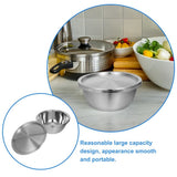 1 Set Stainless Steel Mixing Bowl for Food Storage with Lid for Home Cooking V1370-AZ4-15331