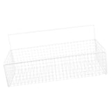 Wall Wire Shelf Basket Fruit Wall-Mounted Iron 1Pack White V1369-AZ3-W-12831