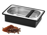 Espresso Knock Box,Stainless Steel Coffee Pucks Container, with Steel Holder and Noise Reduction V1192-AZ-W-0151