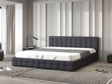 Milano Decor Eden Gas Lift Bed - Dark Grey - King Single ABM-10001885