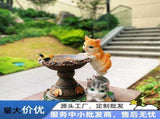 Rabbit Garden Lamp Solar Powered Garden Ornament Resin Garden Light Outdoor - Light Brown - Size 1 V1347-118-45968-LIG-1