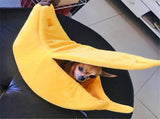 Darzheoy Banana Pet Bed, Cute Funny Fruit Bed with Removable Cushion for Dogs, Indoor Cats, Rabbits, V1189-WXFWAL-20260326-03174