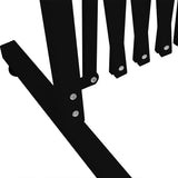 Garden Security Fence Gate Expandable Black BD1012-BK