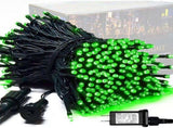 LED White Christmas Lights Outdoor, String Lights Plug in Extendable, 8 Modes Christmas Tree V1107-124-73533-GRN-50M500