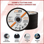 125mm 5" Cutting Disc Wheel for Angle Grinder x50 V63-768665