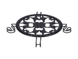 Flower Pot Stand Black Elegant Light Weight Stable Wrought Iron Plant Riser for Living Room Balcony V1294-YM0714-3115210201911