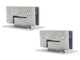 2Pcs Glass Door Hinge Heavy Duty Glass Door 90 Degree Hinges Durable Stainless Steel Bathroom Gate V1294-YM0703-3114230035711
