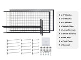 2' x 5.6' Grid Wall Panels Tower, 2 Packs Wire Gridwall Display Racks with T-Base Floorstanding, V952-LSWGQ6878INCNL5GHV0