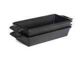 2-in-1 Cast Iron Bread Loaf Pan Tin with Lid Dual Use Baking Dish with Ergonomic Handles, V324-TSD-DULBREPOT