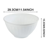 Large Mixing Bowl,11.5in Lightweight Salad Serving Bowl,Dishwasher Safe BPA-Free Food Container for V1369-AZ3-W-14156