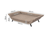 PaWz Pet Sofa Bed Raised Elevated Soft PT1209-CF
