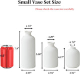 Ceramic vase set - Modern home decor vases - Suitable for bookshelves, living rooms, bedrooms, V1188-MS101-01058-1