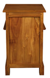 Tasmania 1 Solid Door 1 Drawer Bedside V199-BS101PNRLP