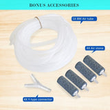 Aquarium Air Pump Oxygen Hydroponic 4 Outlet 670L/H 8W WHITE V274-AQ-CT404