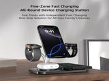 OC22 5-in-1 Wireless Charging Stand Multi Device Fast Charging Dockblack V1300-OC22-BLACK