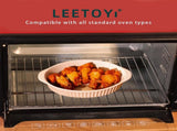 Porcelain Small Oval Au Gratin Pans, Baking Dish Set for 1 or 2 person servings, Bakeware with V1258-DP02-C-66