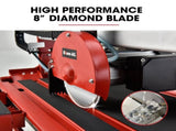 BAUMR-AG 800W Electric Tile Saw Cutter with 200mm Blade, 720mm Cutting Length, Side Extension V219-TILSAWBMRA210