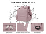 BJLFS Unisex Lightweight Water-Resistant Backpack, Black Purple V1189-LWWAL-20260325-00071