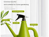 Blue 2-in-1 Watering Can with Spray Nozzle - 1L Lightweight PP Garden Sprayer for Indoor Plants, V888-ELOSUNG56362