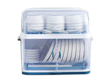 Dish Bowl Drying Rack Dustproof Sturdy Durable Multifunctional Dishes Drying Organizer Rack with Lid V1294-YM0901-3118230435011