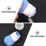 3pcs Portable Silicone Travel Bottles - 38ml, Stretchable Lanyard, for Shampoo & Lotion V1192-AZ-W-21512