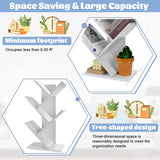 CARLA HOME 5-Tier Tree Bookshelf Storage Rack for Home Office or Bedroom LSB-36165