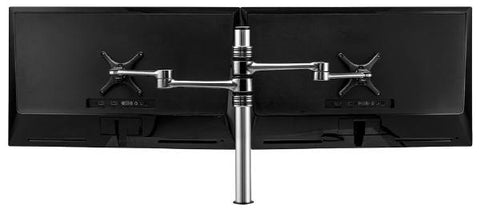 Atdec Dual Monitor Mount Independant Swing Arms on Post. Up to 32", Max load: 8kg , 5.5kg 13AFS-AT-DC