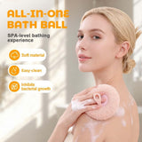 Super Soft Sunflower Suction Cup Bath Ball, 2026 New Exfoliating Bath Bath Sponge Cleaning Brush V1258-DP02-F-24