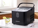 Devanti Ice Maker Portable Ice Machine Countertop Bullet Cube 12KG Black IM-ZB-E-12WL01-BK