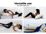 Giselle Bedding Body Support Pillow Bamboo Cover PILLOW-BODY-WH