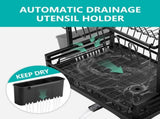 CARLA HOME Dish Drying Rack 2-Tier Kitchen Drainer with Drainboard LSB-36245