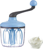 Manual Egg Beater Blue Handheld Butter Mixer Kitchen Baking Tool Accessory V1258-DP02-BOL-281