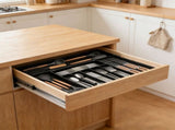 Expandable Kitchen Utensil Drawer Tray Organizer for Silverware and Kitchen Tools 9 Compartments V1192-AZ-W-24231
