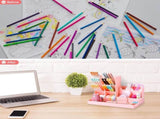 Desk Organizer, 5 Pieces Multifunctional Desk Pen Holder, Plastic Desk Storage Organizer Kids V1188-MS-227-0611