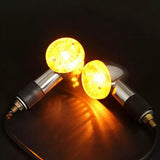 4pcs Motorcycle Turn Signals Bullet Front Rear Lights, Light Rear Indicator Blinkers Universal Fits V1192-AZ-W-2757