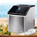 DEVANTi 3.2L Portable Ice Cube Maker Cold Commercial Machine Stainless Steel IM-ZB-18F-SS