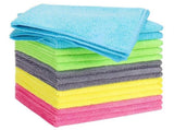 15pcs Microfiber Cleaning Cloth Lint Free,Absorbent,Streak Free,Non-Abrasive,Reusable and V1192-AZ-W-31789