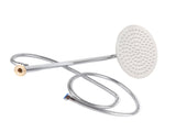 G1/2 Thread Stainless Steel Round Household Bathroom Wall Mounted Head 25cmRound V1294-YM0901-3112200110912
