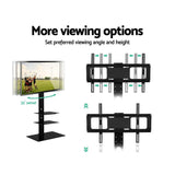 Artiss TV Stand Mount Bracket for 32"-70" LED LCD 3 Tiers Storage Floor Shelf TV-MOUN-003-BK