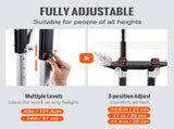 Drywall Stilts, 61-101.6 cm Adjustable Aluminum Tool Stilts with Protective Knee Pads, Durable and V952-SGBGQYCHS2440P55RV0