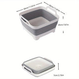Portable Folding Sink Space-Saving Storage, Multi-Use for Kitchen, Balcony, and Outdoors V1232-CFLSL001