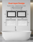 Shower Niche 40.6 x 81.3 40.6 x 81.3 cm Recessed Wall Shelf Bathroom V952-SLLYBK4C16INFBXDC001V0