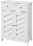 Freestanding Storage Cabinet with Doors/Drawer 60x87x35 cm V178-84874