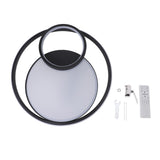 Modern LED Ceiling Light Dimmable Contemporary Black Flush Mount Ceiling Light Fixture for Bedroom V1294-YM0901-3119240065411