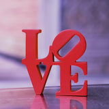 Valentine's Day Rose Gift, Love Word Art Resin Tabletop Dcor, Red Contemporary Romantic Gifts, V1258-DP02-C-732