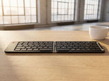 Portable Tri-Fold Bluetooth Keyboard 3-Channel Multi - White - Size 28.2*9.7cm V1107-888-71437-WHT