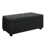 Artiss Storage Ottoman Blanket Box 97cm Linen Charcoal OTM-L2-LINEN-CHA