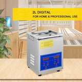 VEVOR Ultrasonic Cleaner 2L Jewelry Cleaning with Digital Timer Ultrasonic Cleaning Machine for V952-JPS-10ACSBQXJ0001V3
