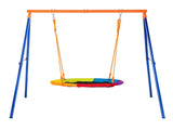 Swing Sets for Backyard 40in Saucer Swing Seat A-Frame Metal Stand 440lbs V952-AXQQTZZW1RW0EWUW4V0